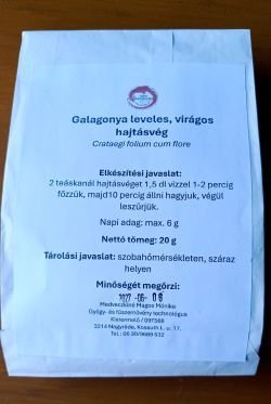Galagonya leveles, virágos hajtásvég (Crataegi folium cum flore)